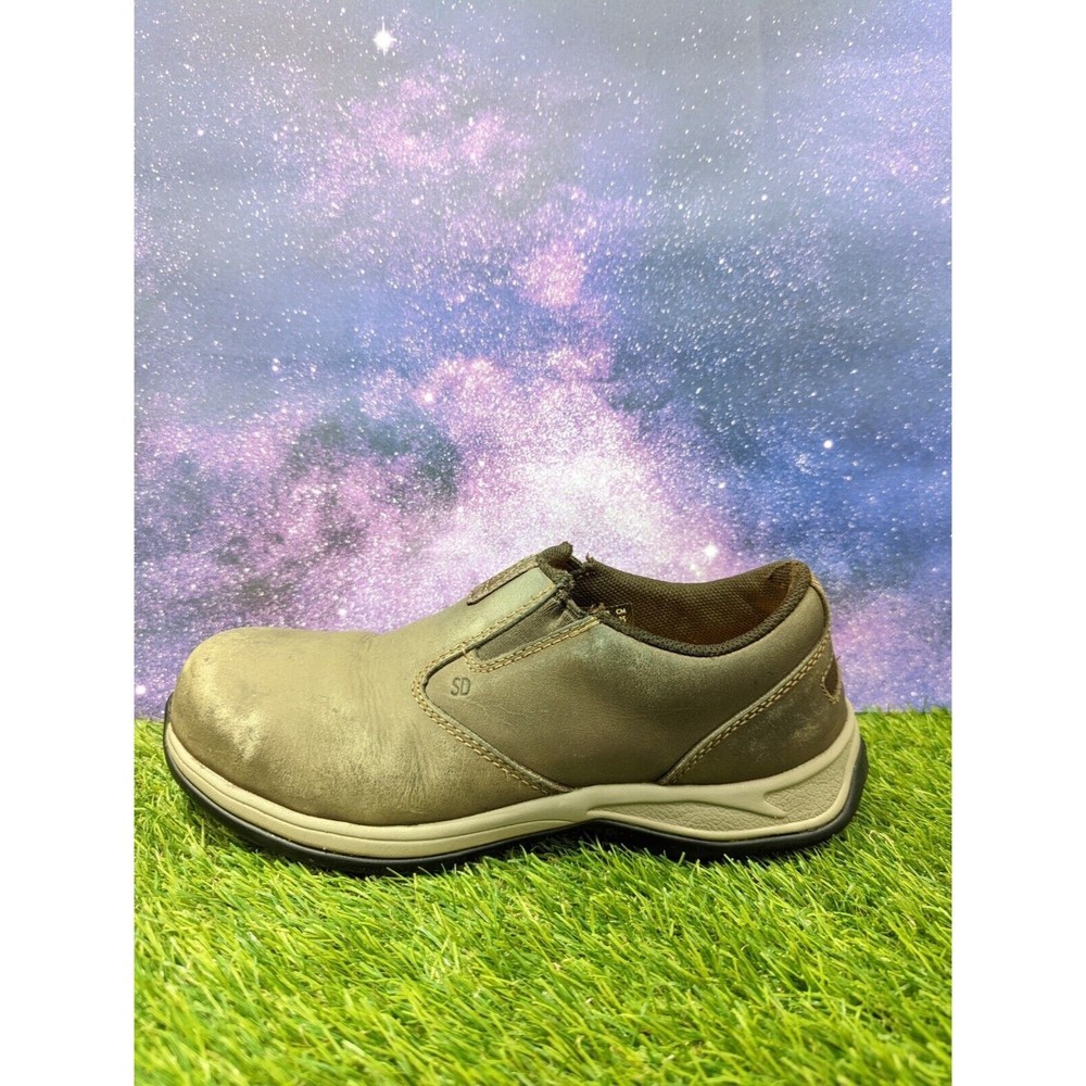 Red Wing Comfort Pro Nutmeg Oxford Slip on Work Shoe Women's Size 8 Keen Insoles